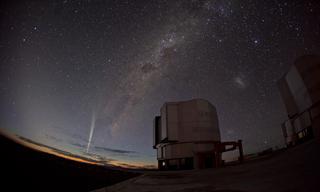 Un inaspettato visitatore immortalato nel cielo